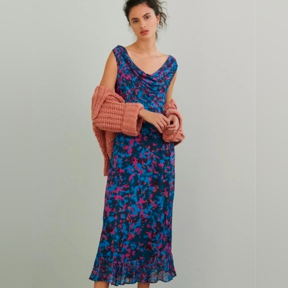 Anthropologie Conditions Apply Sleeveless Alisandra Maxi Dress Size 8 NWT